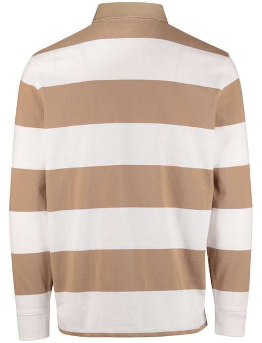 Polo Ralph Lauren poloshirt wit bruin gestreept
