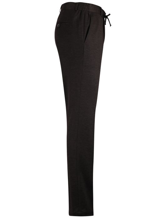 Zuitable Chino bruin elastische band gemeleerd