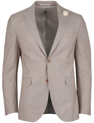 Carl Gross Beige linnen colbert Club of Gents mix en match slim fit