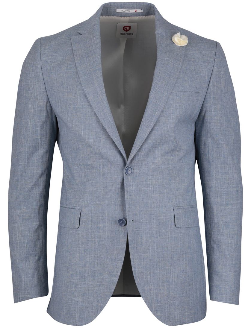Blauw linnen colbert Club of Gents mix en match slim fit