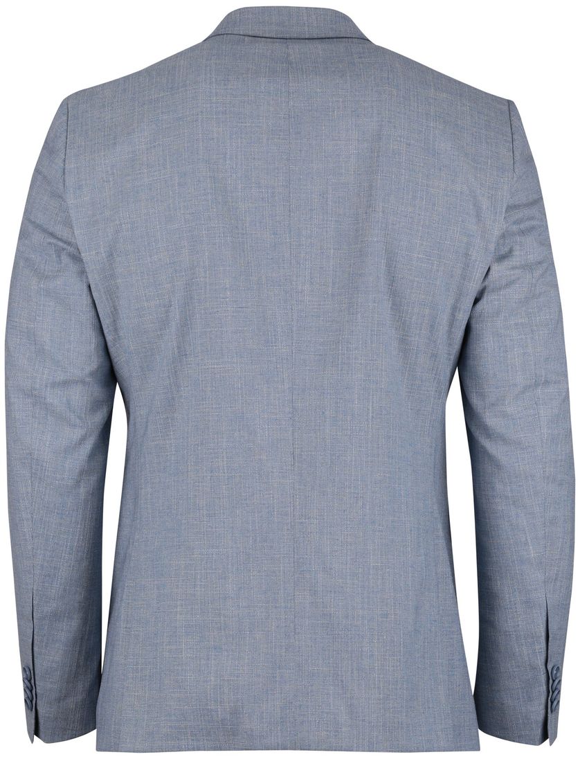 Blauw linnen colbert Club of Gents mix en match slim fit