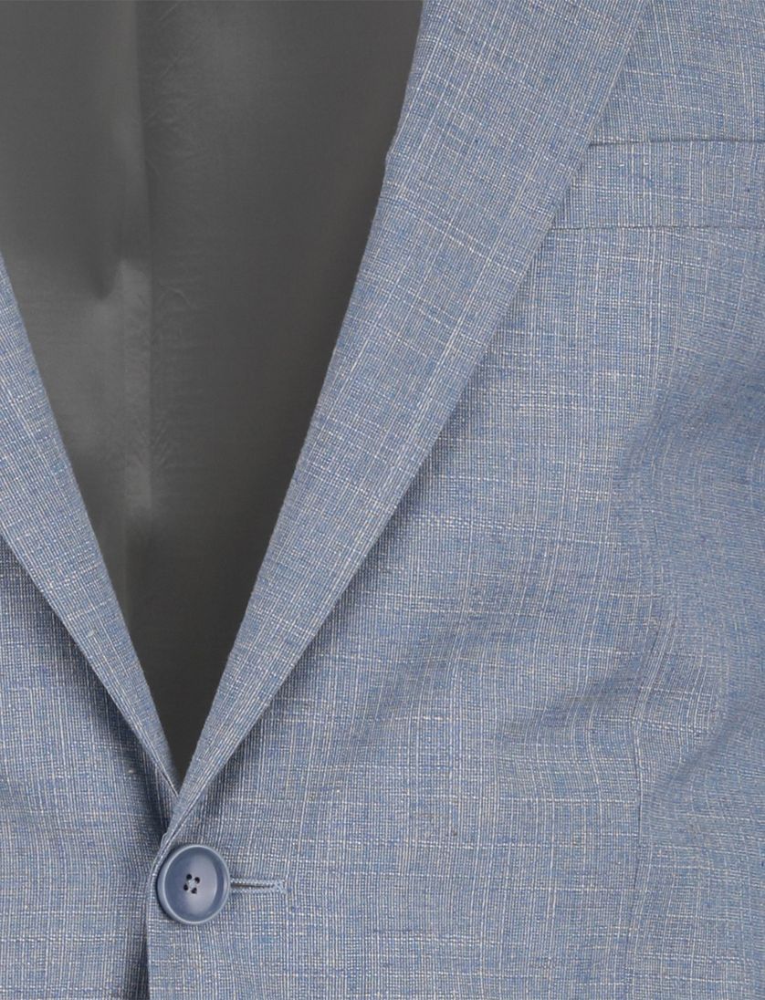 Blauw linnen colbert Club of Gents mix en match slim fit