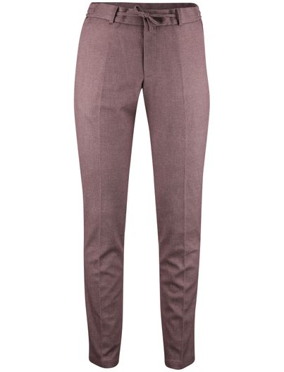 Zuitable Bruine chino Zuitable elastische band en veter mix en match