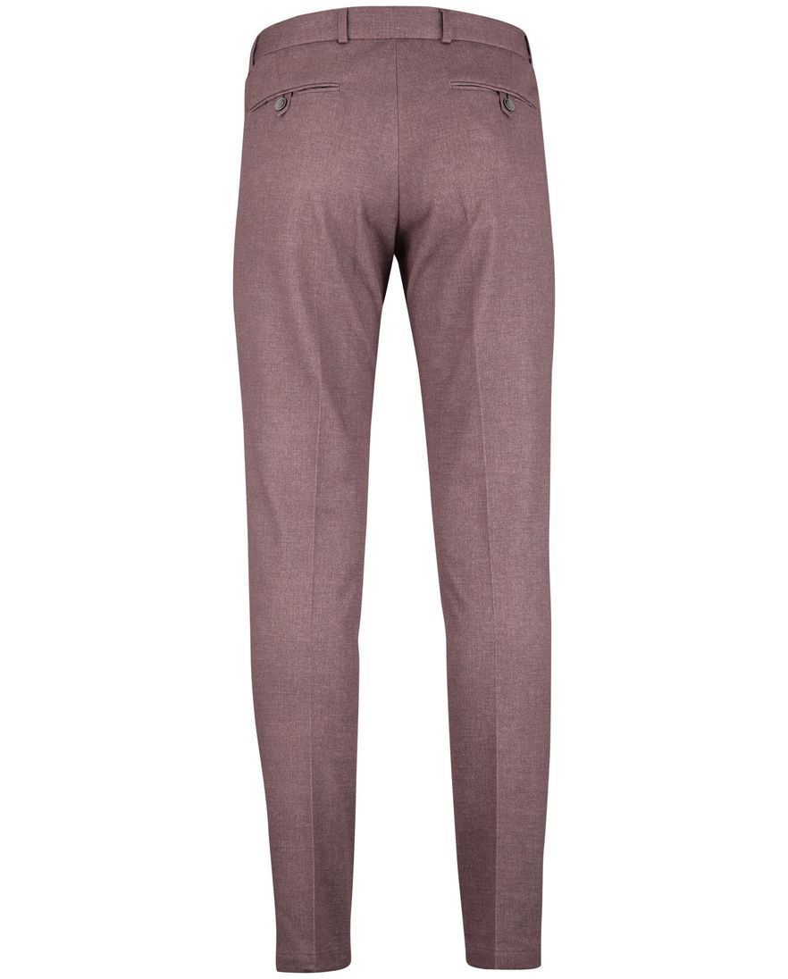 Chino bruin gemeleerd Zuitable elastische band striksluiting