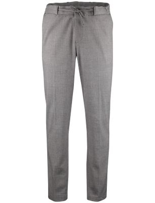 Zuitable Pantalon elastische band Zuitable grijs gemeleerd slim fit
