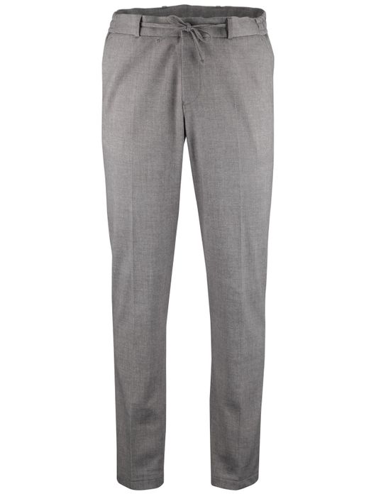 Zuitable pantalon elastische band grijs gemeleerd