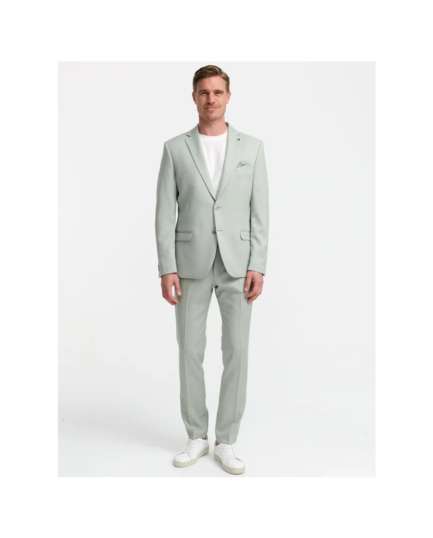 Colbert mix en match Zuitable groen slim fit