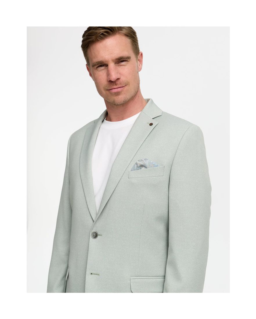 Colbert mix en match Zuitable groen slim fit