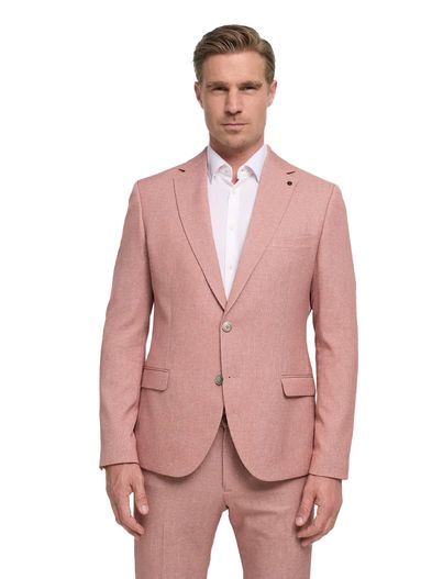 Zuitable roze gemêleerd Zuitable colbert met voering 2-knoops