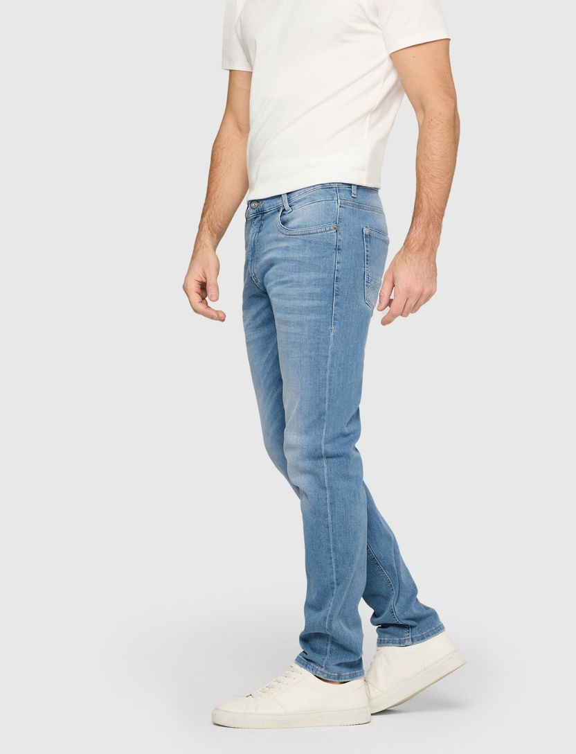 Jeans lichtblauw Mac denim 5-pocket normale fit