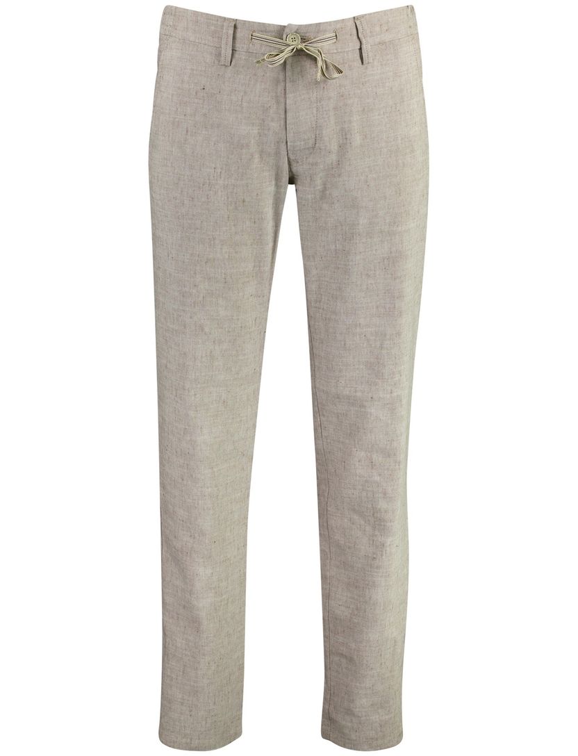 Pantalon Mac Lennox Sport beige gemeleerd elastische band slim fit