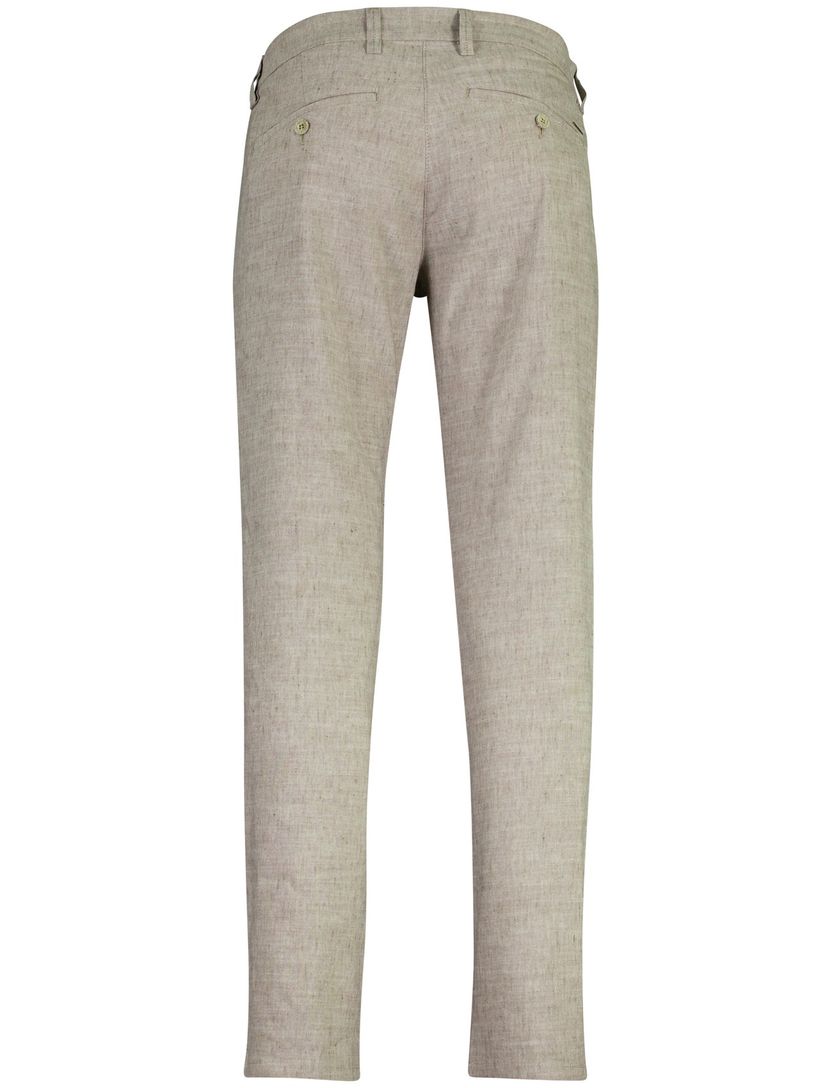 Pantalon Mac Lennox Sport beige gemeleerd elastische band slim fit