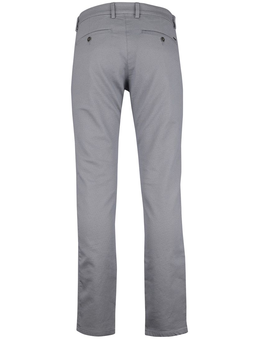 Pantalon chino Mac grijs normale fit katoen