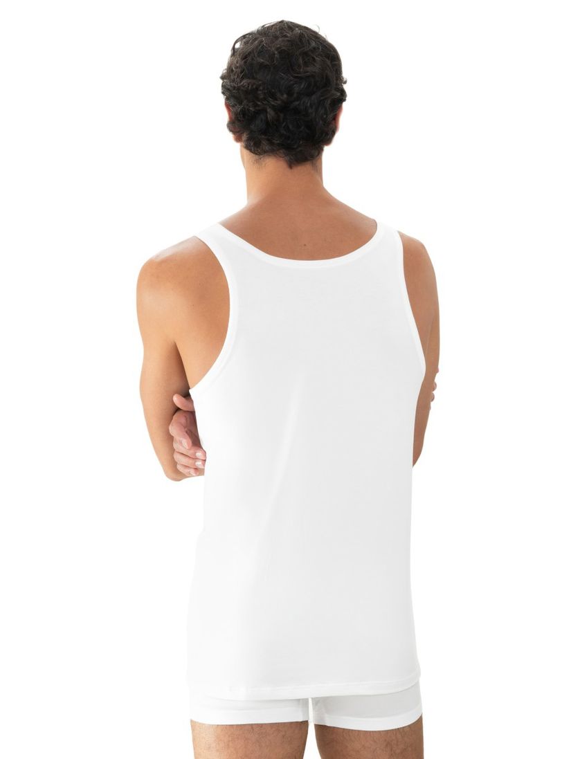 Tanktop Mey wit effen katoen ronde hals