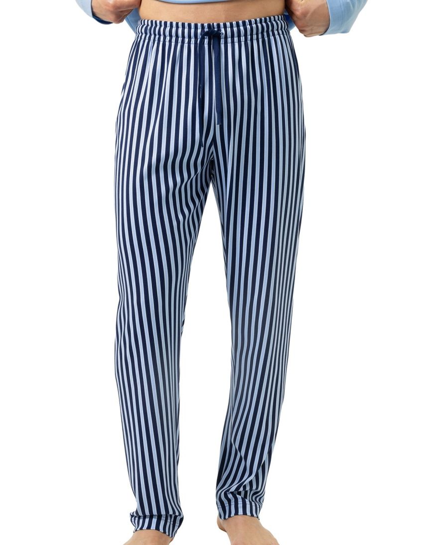Mey Pyjamabroek blauw gestreept katoen