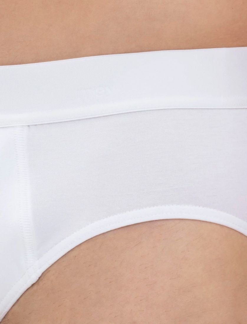 Mey slip wit elastische band katoen effen