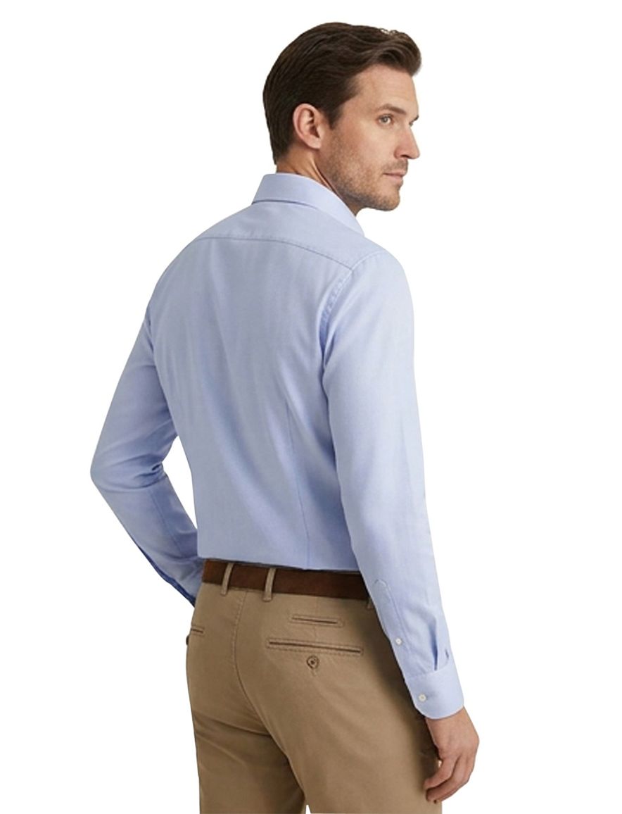 John Miller overhemd lichtblauw effen tailored fit