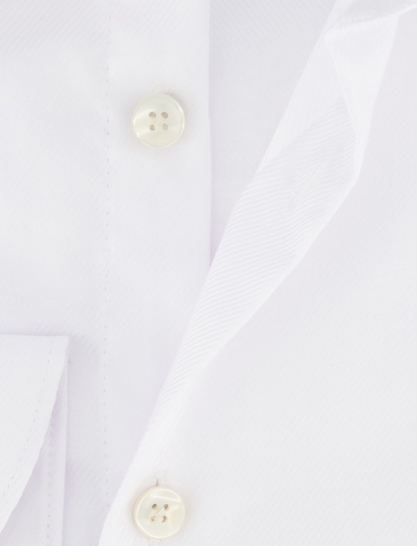 John Miller overhemd wit tailored fit katoen
