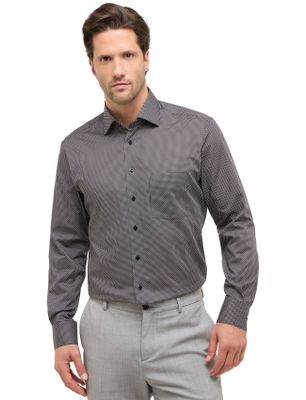 Eterna Overhemd Eterna grijs motief Modern Fit
