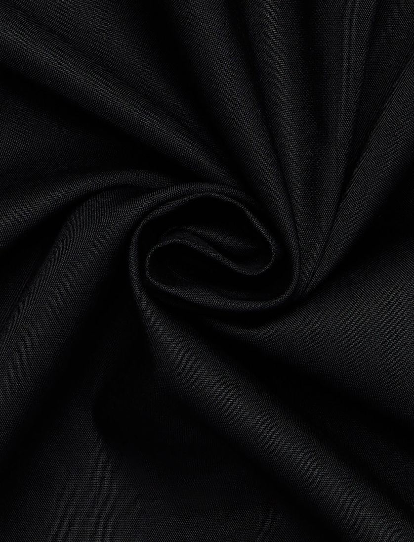 Overhemd zwart Eterna Comfort Fit klassiek katoen