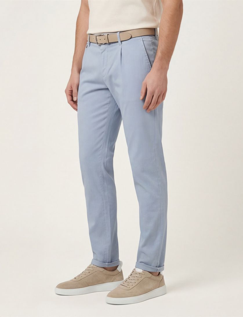 Chino Tramarossa lichtblauw Alberto