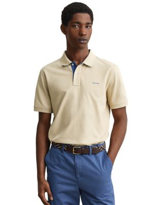 Gant Gant polo beige 2-knoops