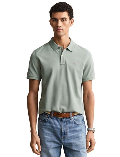 Gant polo groen met 2 knopen Gantd