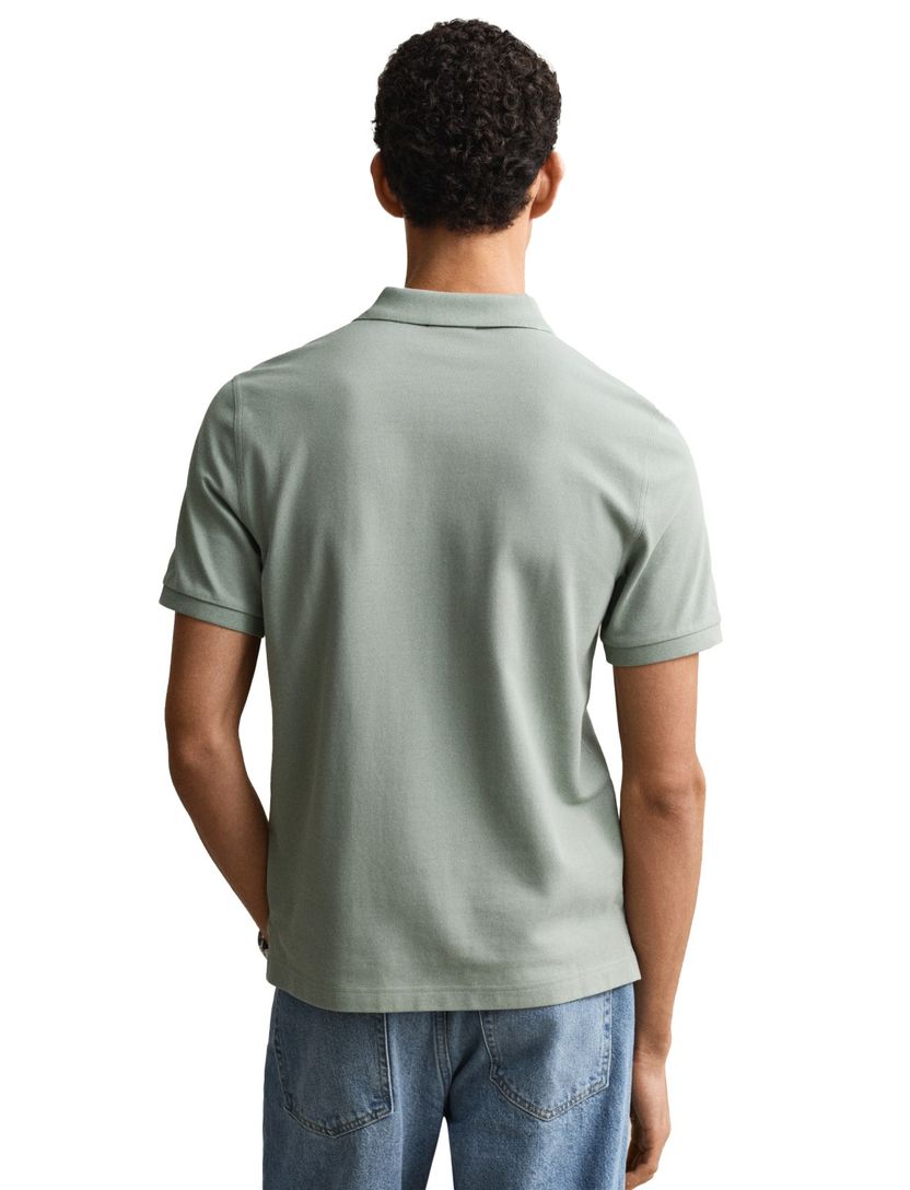 polo groen met 2 knopen Gantd