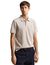 polo Gant beige gemeleerd 2-knoops