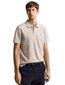 polo Gant beige gemeleerd 2-knoops