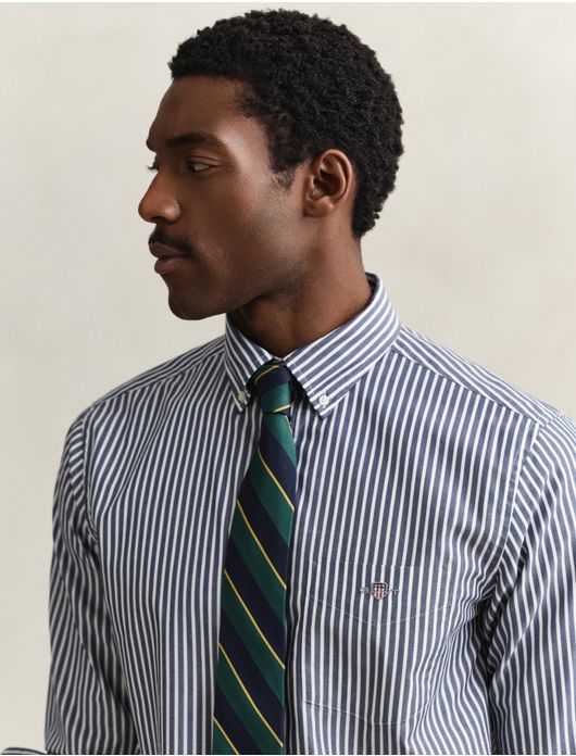 Gant overhemd blauw katoen