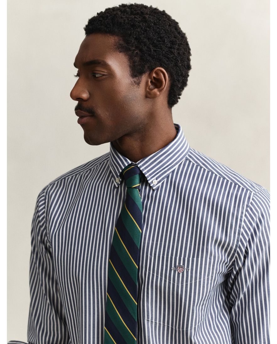 Overhemd Gant blauw gestreept