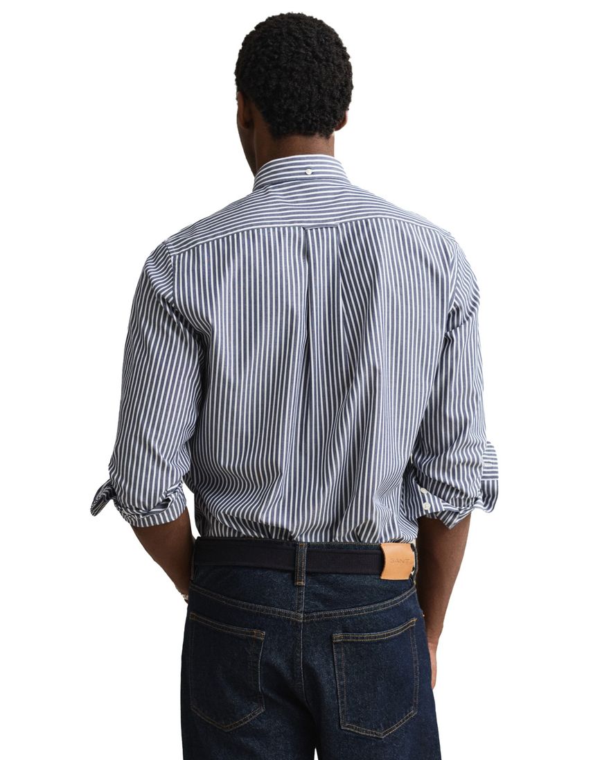 Overhemd Gant blauw gestreept