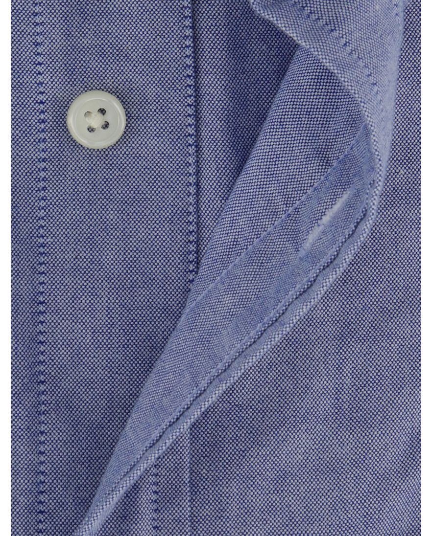 blauw overhemd Gant regular fit button down boord