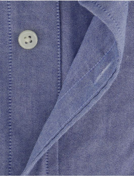 Gant regular fit overhemd blauw borstzak