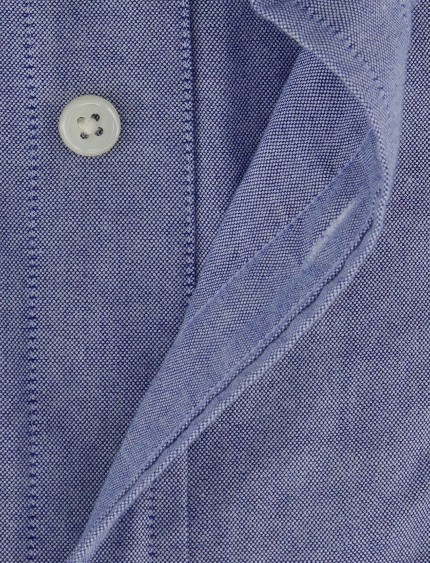 overhemd blauw Gant regular fit borstzak button down boord