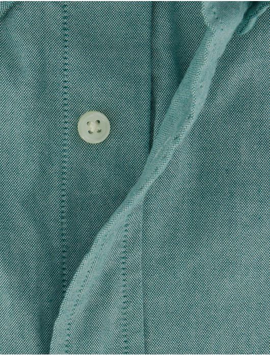 Gant overhemd korte mouw groen Regular Fit