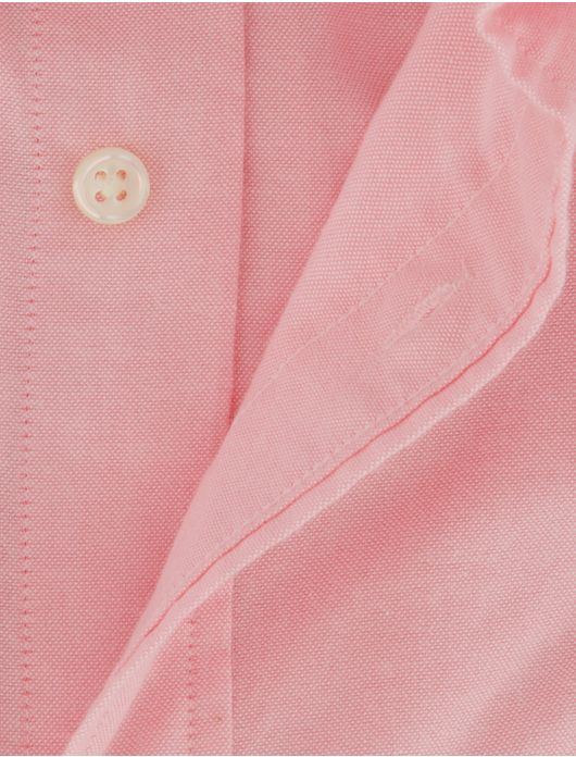 Gant Regular Fit Oxford overhemd roze korte mouw