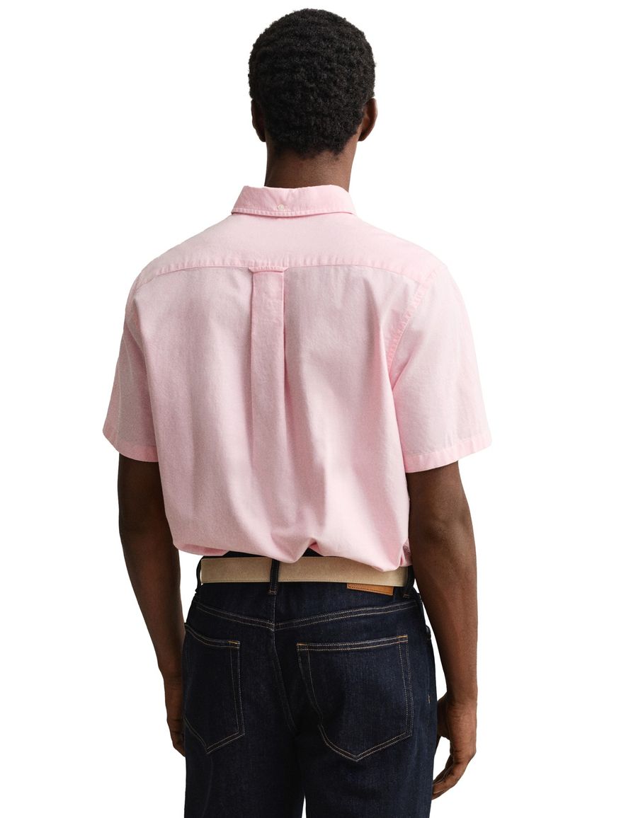 Gant regular fit overhemd korte mouw roze