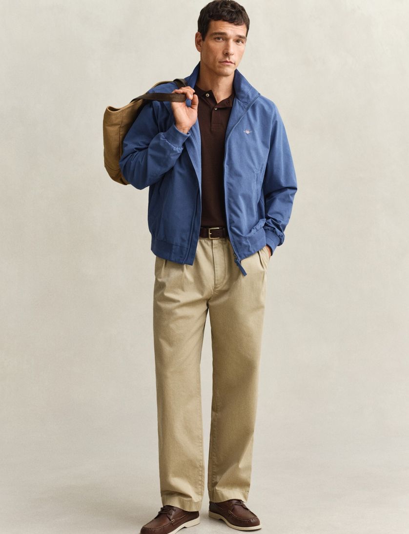 Blauwe tussenjas Gant normale fit kort