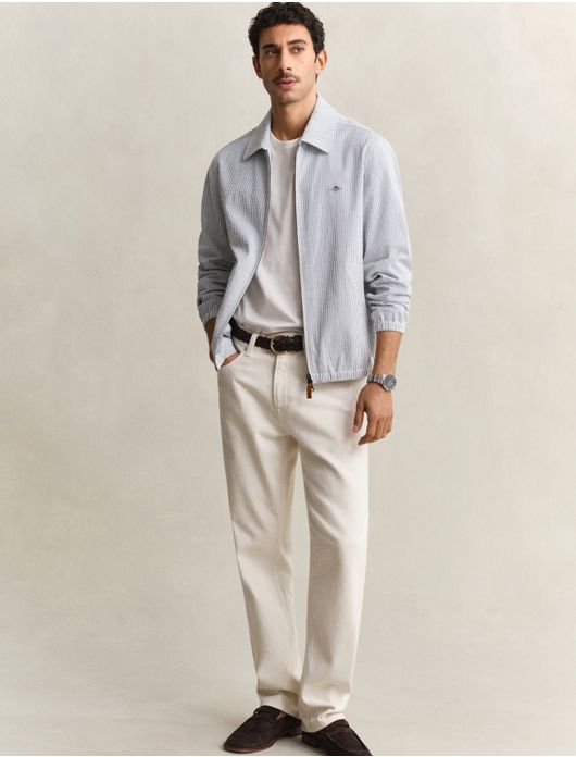 Gant jas blauw gestreept polyester