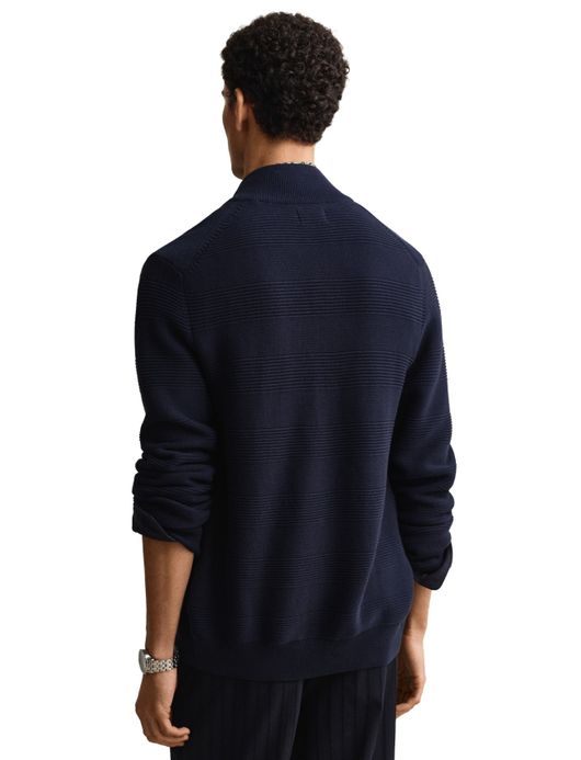 Gant vest donkerblauw katoen effen