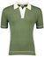 Gant poloshirt groen gebreid witte boord