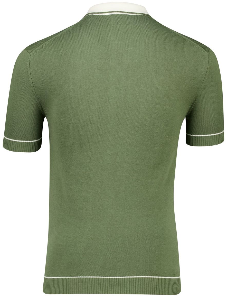 Poloshirt groen Gant witte boord modal
