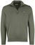 Gant Trui Half Zip donkergroen boordstreep katoen