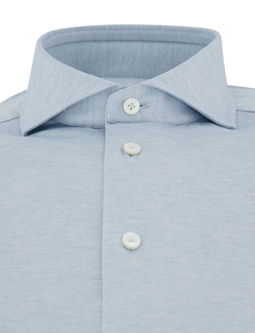 Xacus overhemd lichtblauw normale fit cutaway boord