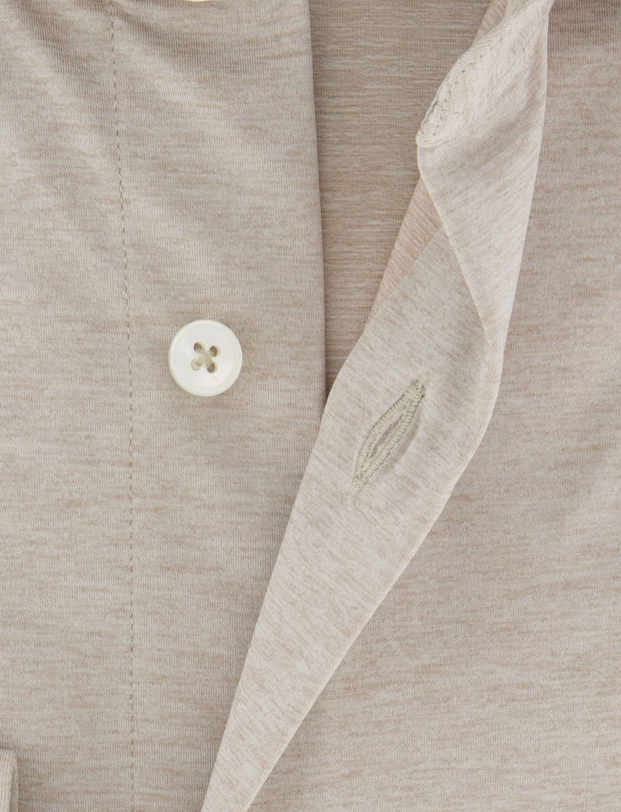 Xacus overhemd beige normale fit cutaway boord