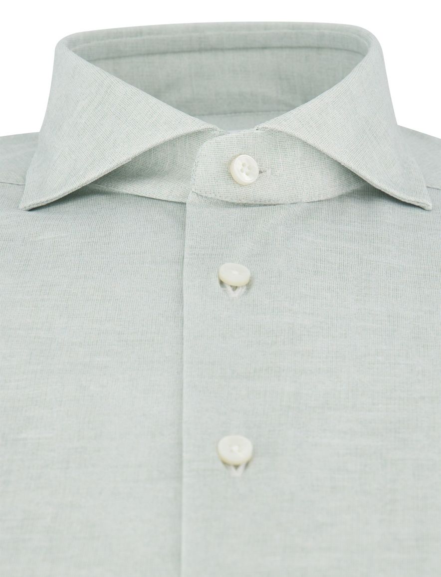 Xacus overhemd lichtgroen normale fit cutaway