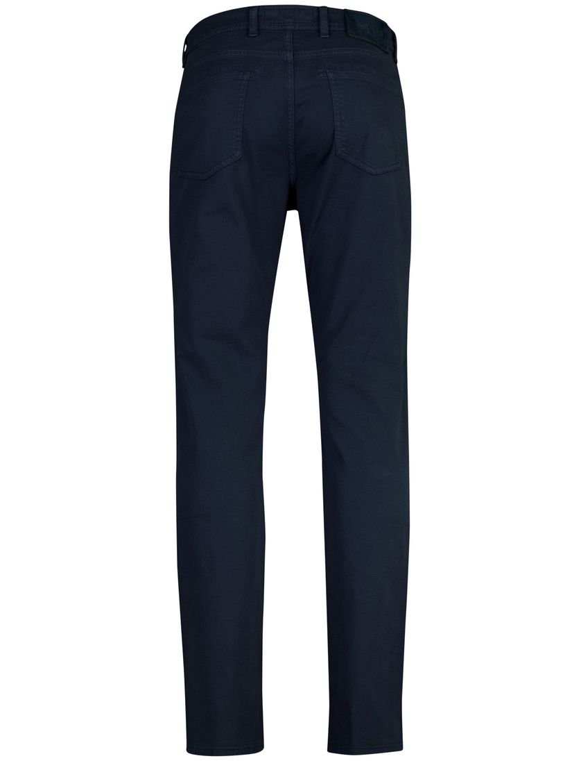 Donkerblauwe katoenen broek Barmas Dean 5 pocket zonder omslag