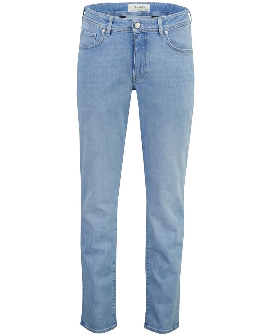 Barmas Dean 5 pocket jeans blauw zonder omslag